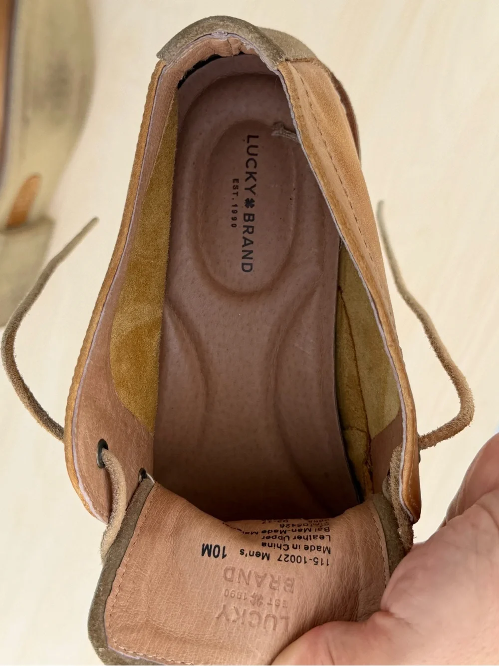Lucky Brand Rocky Brown Leather Chukka Boots - Lace-Up Casual